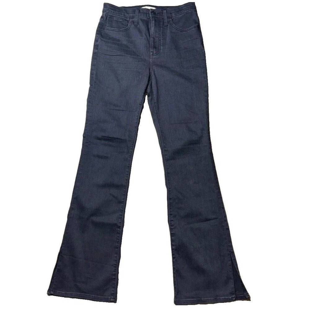 Madewell Roadtripper Skinny Flare Jeans Womens Size 28 Faded Black Stretch Denim